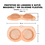Protetor de Lingerie e Sutiã BraShell™ em Silicone Flexível / Proteção Estruturada para Bojos Delicados na Lavagem!