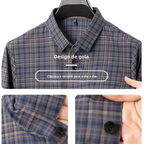 Camisa Xadrez Dorian™ em Seda Gelada Antissuor / Conforto Atemporal com Presença Marcante!