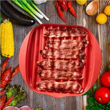 Grelhador de Bacon CrispyWave™ para Micro-ondas / Sabor Crocante e Sem Bagunça em Minutos!