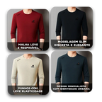 Blusa Orion™  em Malha Leve com Estilo Minimalista / Presença Sutil para o Seu Dia a Dia!