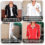 Conjunto Esportivo Bruna™ com Zíper Funcional e Tecido Leve / Praticidade, Estilo e Atitude em Um Só Look!