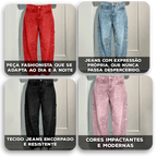 Calça Jeans Sparkle™ com Corte Reto e Brilho Aplicado / O Glamour das Ruas em Movimento!
