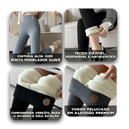 Calça Legging Térmica Frozen™ com Forro Peluciado de Algodão e Cintura Alta / Conforto Extremo e Estilo para Enfrentar o Frio com Leveza!