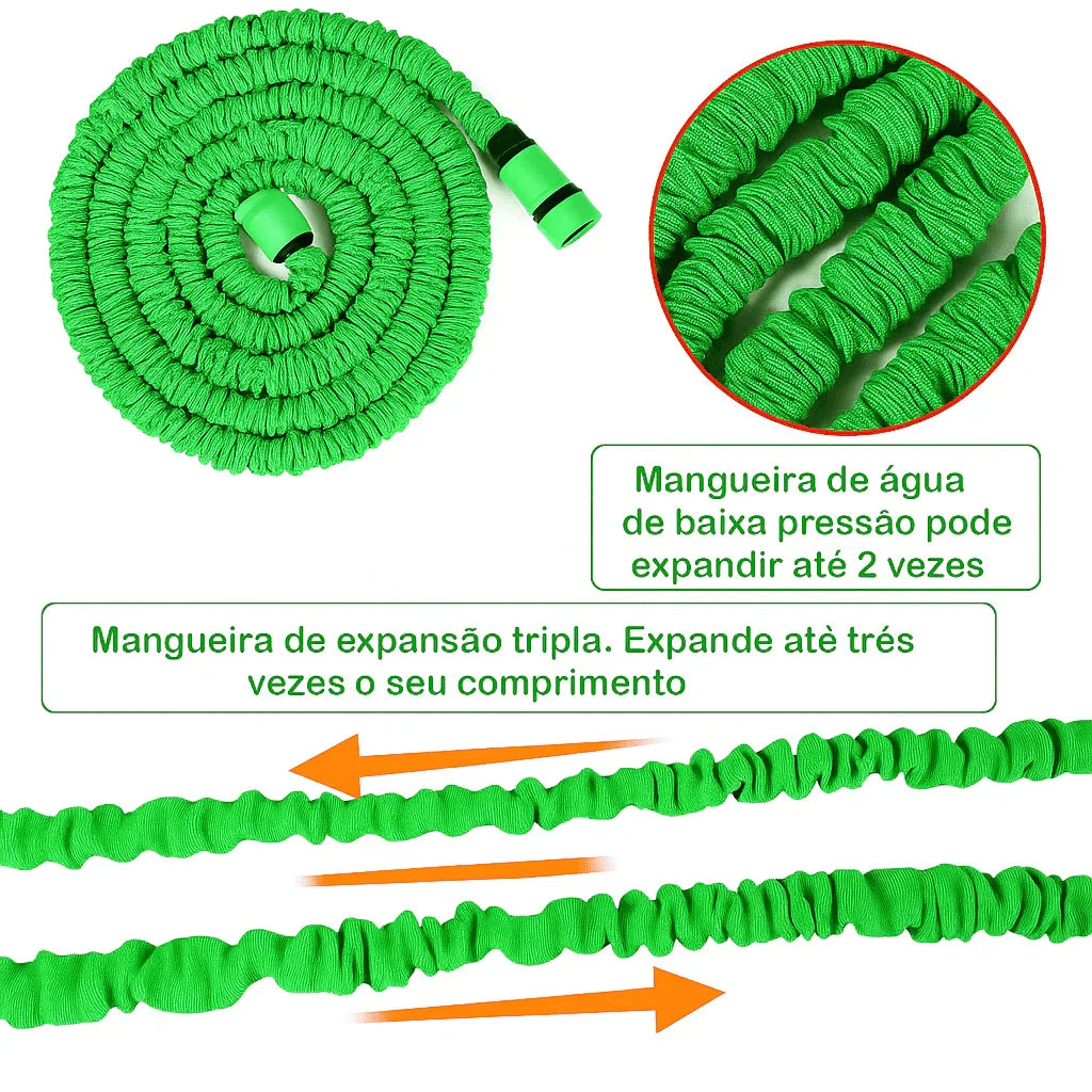 Mangueira Extensível GardenFlex™ com Jatos Diversos e Trava de Conforto / Um Novo Jeito de Cuidar da Sua Casa!