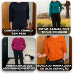 Conjunto Samira™ em Moletom com Estilo Casual e Bordado Delicado / Delicadeza e Estilo para Rotinas com Personalidade