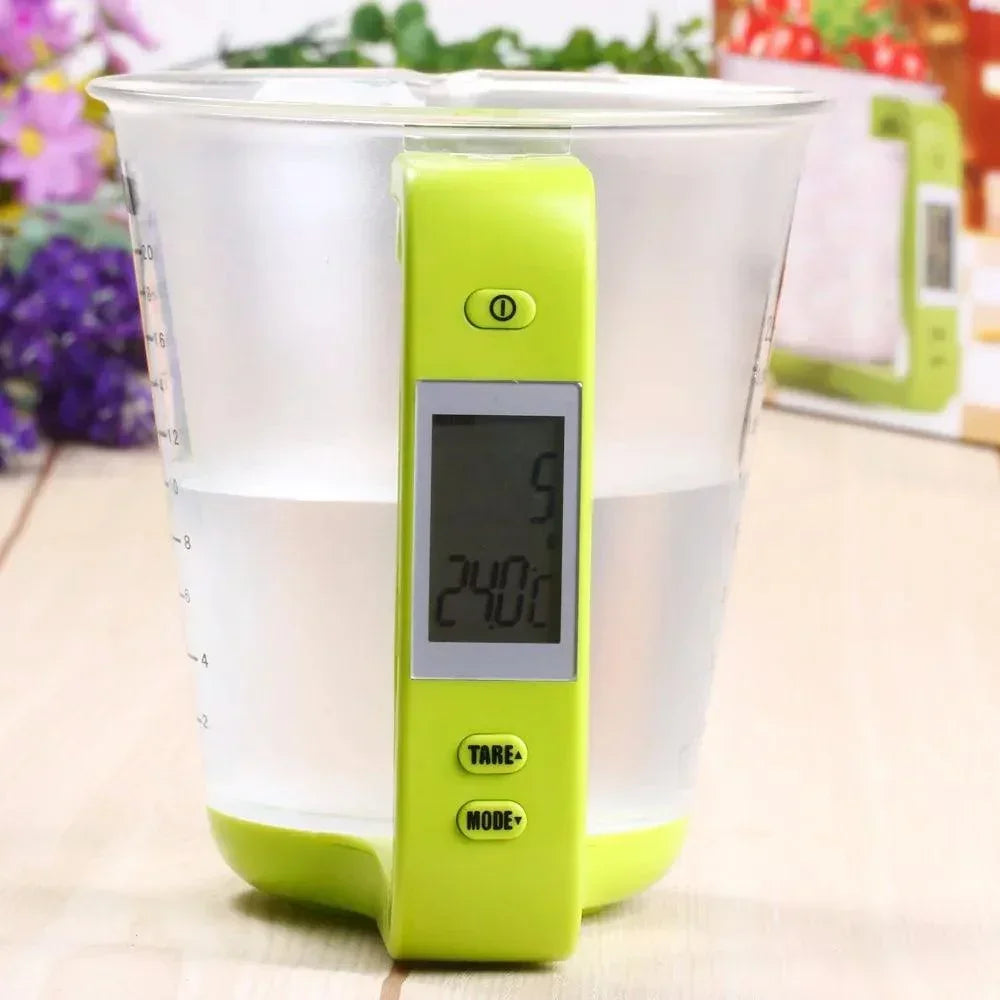 Medidor Digital Modern Lar™ com Balança Integrada / Precisão e Praticidade para Suas Receitas Perfeitas!