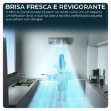 Mini Ar Condicionado Modern Lar™ Instalação Sem Furos / Diga Adeus ao Calor Intenso e Desfrute de Ar Gelado Instantâneo com Economia de Energia Para sua Casa!