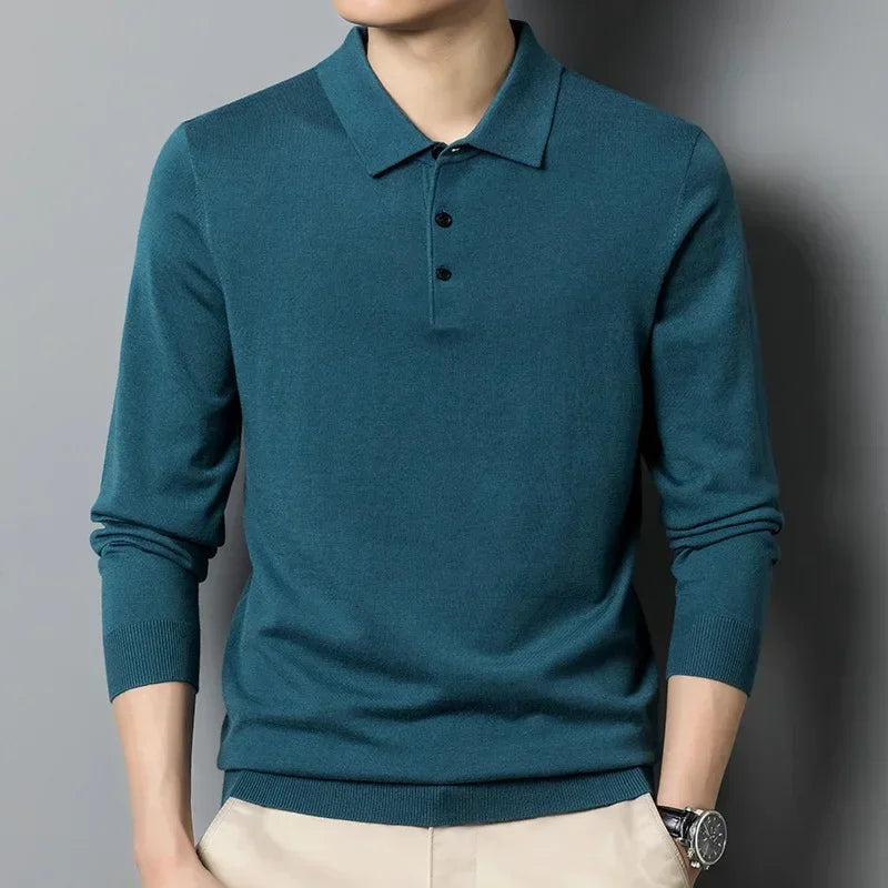 Polo Arthur™ em Malha Nobre com Botões Elegantes / Um Ícone Casual com Toque de Sofisticação