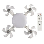 Lâmpada Ventilador de Teto Modern Lar™ com 4 Hélices e Controle Remoto / Ventilação Eficiente e Iluminação Elegante para Qualquer Ambiente!