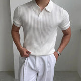 [COMPRE 1, LEVE 2] Polo Ventura™ em Malha Italiana Leve com Gola Minimalista/ Confortável, Sofisticada e Impossível de Ignorar!
