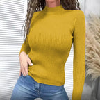[COMPRE 1 E LEVE 2] Blusa Verona™ em Malha Canelada com Gola Alta / Sofisticação Atemporal e Conforto com Estilo!