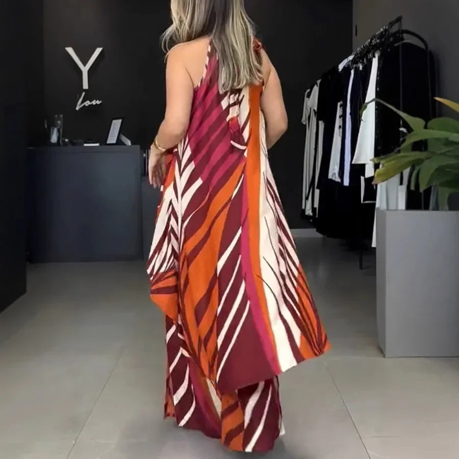 Conjunto Zahara™ com Blusa Assimétrica e Calça Pantalona / A Expressão da Sua Liberdade em Movimento!