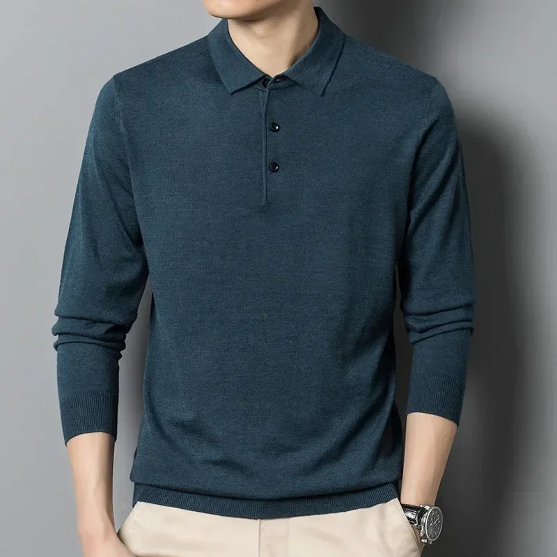 Polo Arthur™ em Malha Nobre com Botões Elegantes / Um Ícone Casual com Toque de Sofisticação