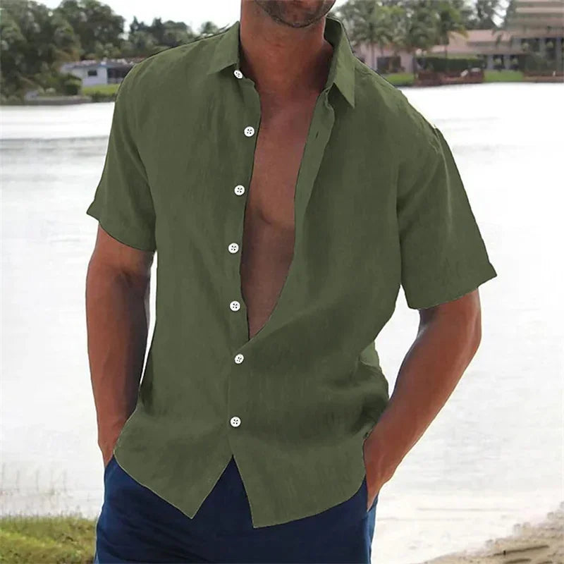 [COMPRE 1 E LEVE 3] Camisa Sospiro™ em Linho de Algodão Leve / Um Toque de Frescor e Minimalismo Premium!