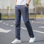 Calça em Sarja Leonardo™ com Tecido Premium e Corte Reto / Minimalismo Refinado e Conforto de Alta Classe!