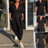 Vestido Alencar™ com Decote Chemise e Corte Midi Estruturado / Onde o Minimalismo se Encontra Com a Elegância Urbana!