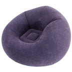 Puff Inflável ConfortoLux™ com Tecido Aveludado / Maciez e Sofisticação para Todos os Ambientes!