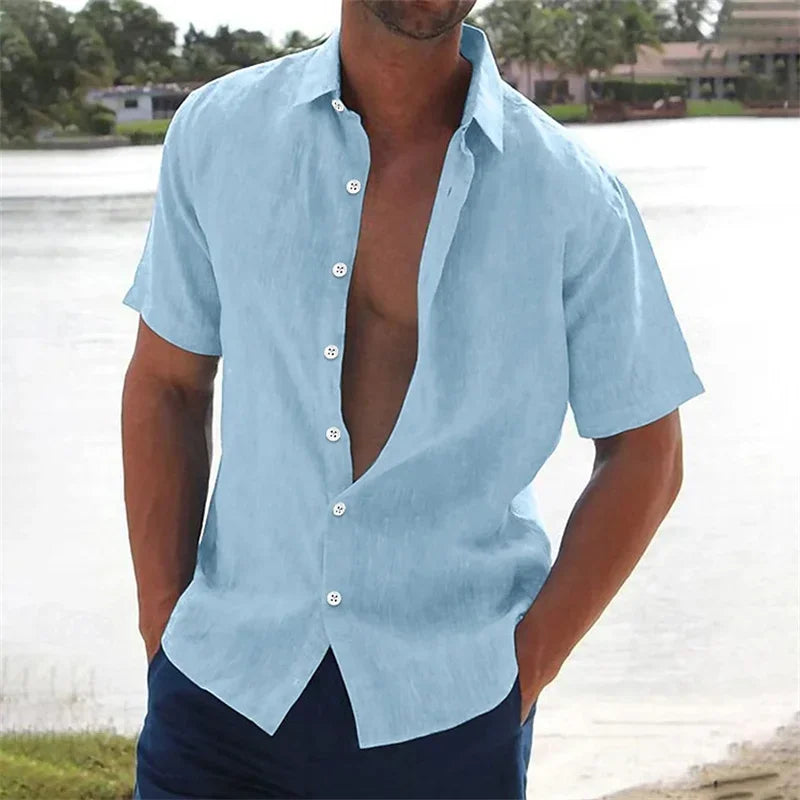 [COMPRE 1 E LEVE 3] Camisa Sospiro™ em Linho de Algodão Leve / Um Toque de Frescor e Minimalismo Premium!