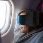 Almofada de Pescoço com Máscara Integrada / Conforto Profundo para Viagens Longas