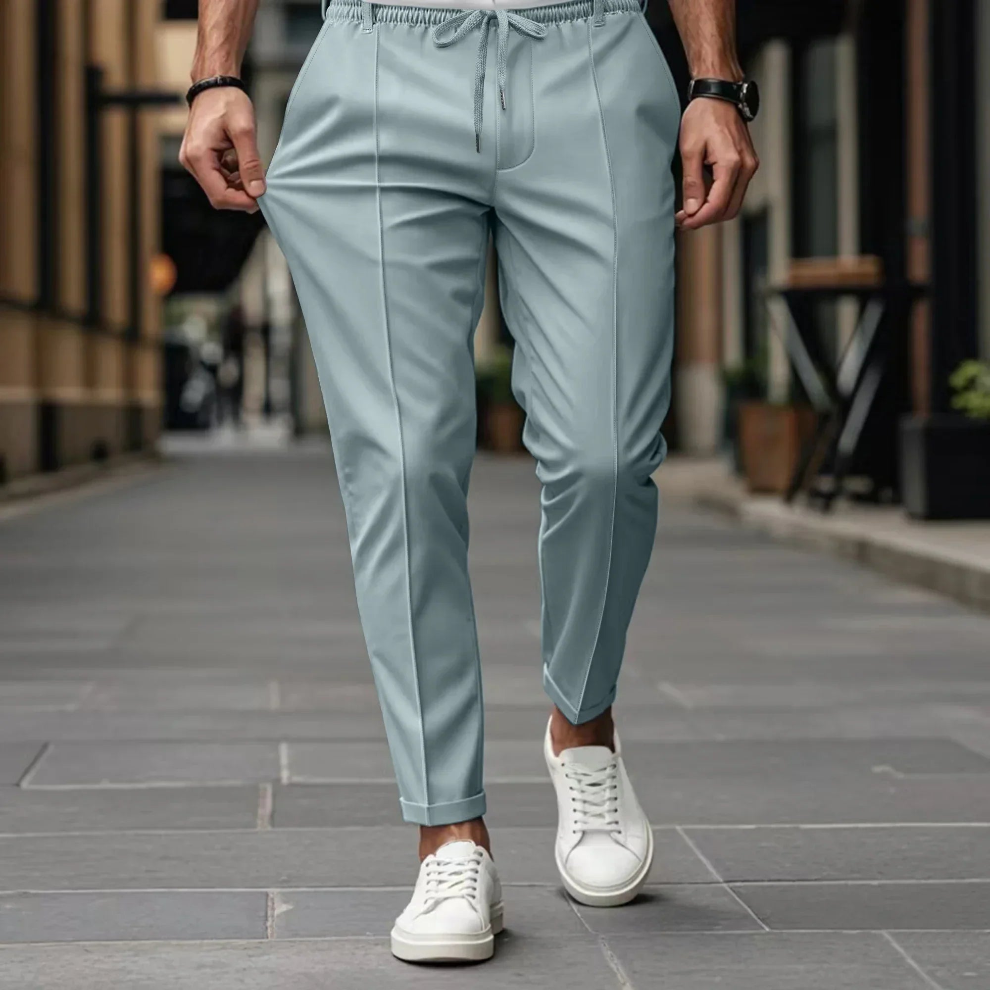 Calça Valerius™ Em Alfaiataria com Modelagem Confort / Minimalismo de Alto Padrão!