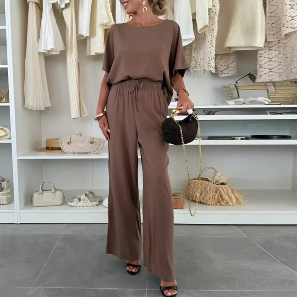 Conjunto Duna™ em Malha Modal Premium om Caimento Solto / Minimalismo Versátil para Todas as Ocasiões!