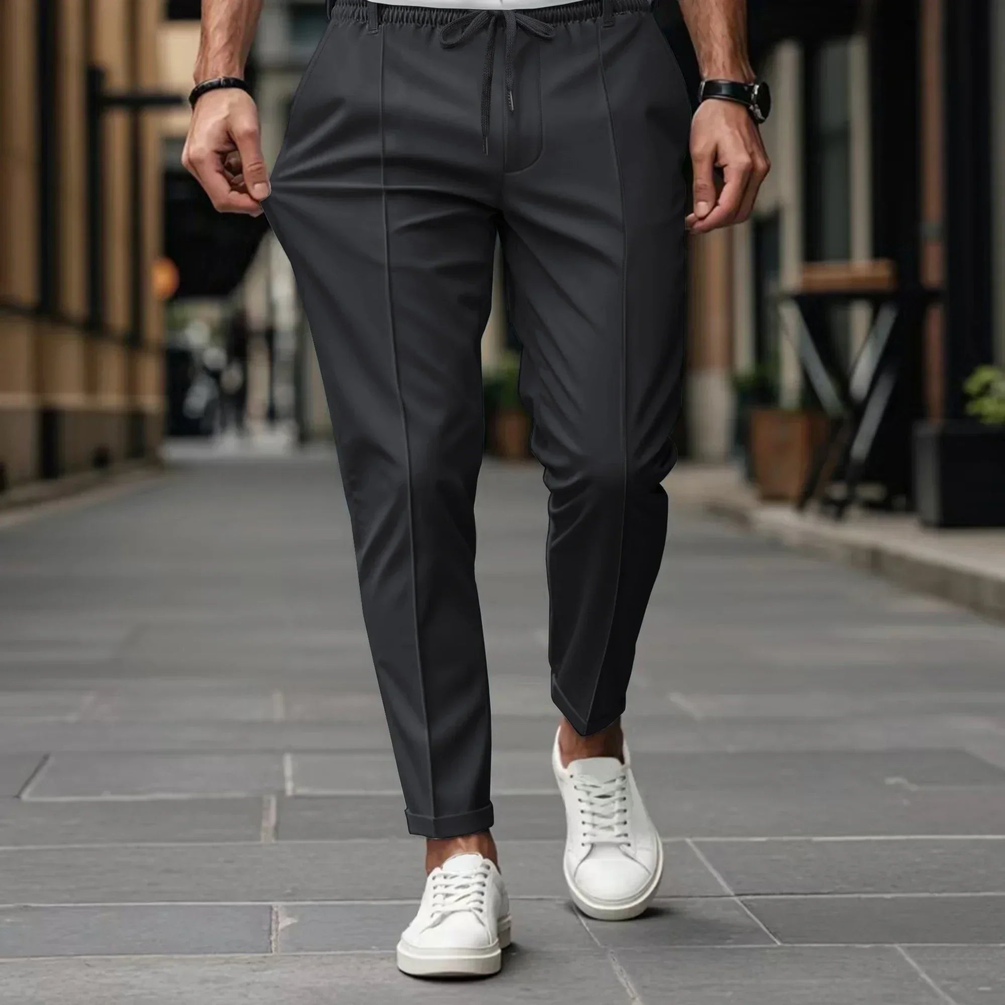 Calça Valerius™ Em Alfaiataria com Modelagem Confort / Minimalismo de Alto Padrão!