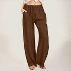 Calça Bruma™ em Linho de Algodão / Toque Suave, Caimento Livre e Estilo Natural!