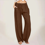 Calça Bruma™ em Linho de Algodão / Toque Suave, Caimento Livre e Estilo Natural!