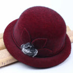 [COMPRE 1 E LEVE 3] Chapéu Clémence™ Em Pele de Raposa Sintética e Silhueta Clássica / Um Toque Retrô que Celebra a Feminilidade Atemporal