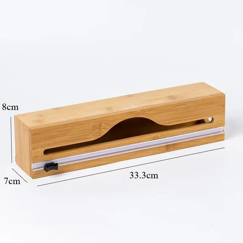 Organizador EcoClean Modern Lar™ em Bambu Natural com Trilhos de Corte Inteligente / Funcionalidade que Valoriza Seu Espaço