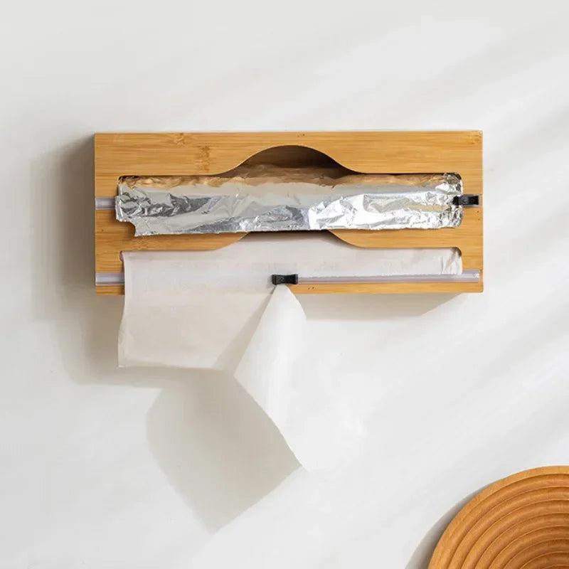 Organizador EcoClean Modern Lar™ em Bambu Natural com Trilhos de Corte Inteligente / Funcionalidade que Valoriza Seu Espaço