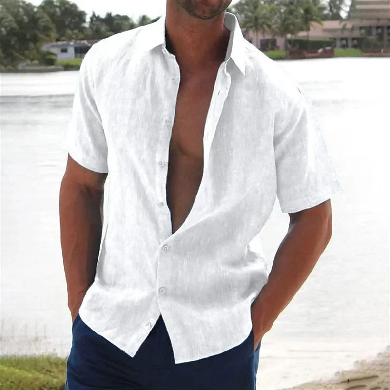 [COMPRE 1 E LEVE 3] Camisa Sospiro™ em Linho de Algodão Leve / Um Toque de Frescor e Minimalismo Premium!