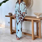 Conjunto Arabela™ em Popelina com Estampa Moderna / Liberdade, Estilo e Personalidade em Uma Só Peça!