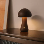 Luminária Cogumelo Modern Lar™ em Madeira Natural / Luz Aconchegante e Estilo Sofisticado para Seu Ambiente!