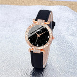 [COMPRE 1, LEVE 3] Conjunto 4 em 1 com Relógio e Joias Cravejadas Royale Noir™/ Luxo Intenso e Elegância Atemporal!