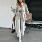 Conjunto Madonna™ com Corte Moderno Estilo Cargo / Sofisticação Urbana que Se Destaca Onde Você For!