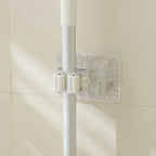 Suporte de Mops e Vassouras Modern Lar™ / Fixação Forte e Organização Perfeita sem Furos + Gancho Extra para Utensílios!