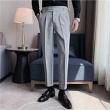 Calça Lorde Urbano™ em Alfaiataria Premium com Regulagem Lateral / Estilo Sério e Impecável para Homens de Presença!