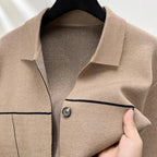 Cardigan Dalton™ em Malha Estruturada e Caimento Slim / Para Homens que Comandam com Discrição!