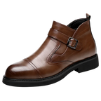 Bota Chelsea Blackwood™ em Couro Polido de Luxo / Sofisticação, Durabilidade e Máximo Conforto!