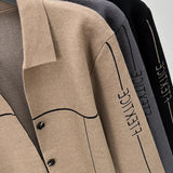 Cardigan Dalton™ em Malha Estruturada e Caimento Slim / Para Homens que Comandam com Discrição!
