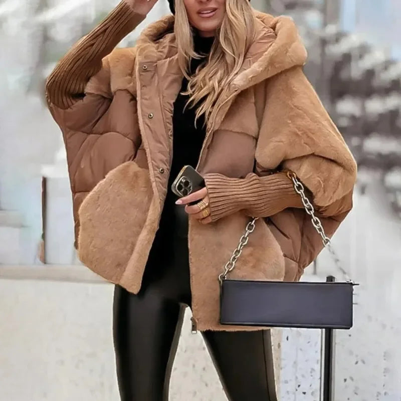 Casaco Berlin™ com Puffer Premium e Acabamento Peluciado /  Aconchego Sofisticado Para Mulheres de Presença!