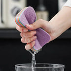 Esponja Multicolorida Modern Lar™ com Camadas Absorventes e Torção Fácil / Eficiência e Higiene em Cada Lavada!