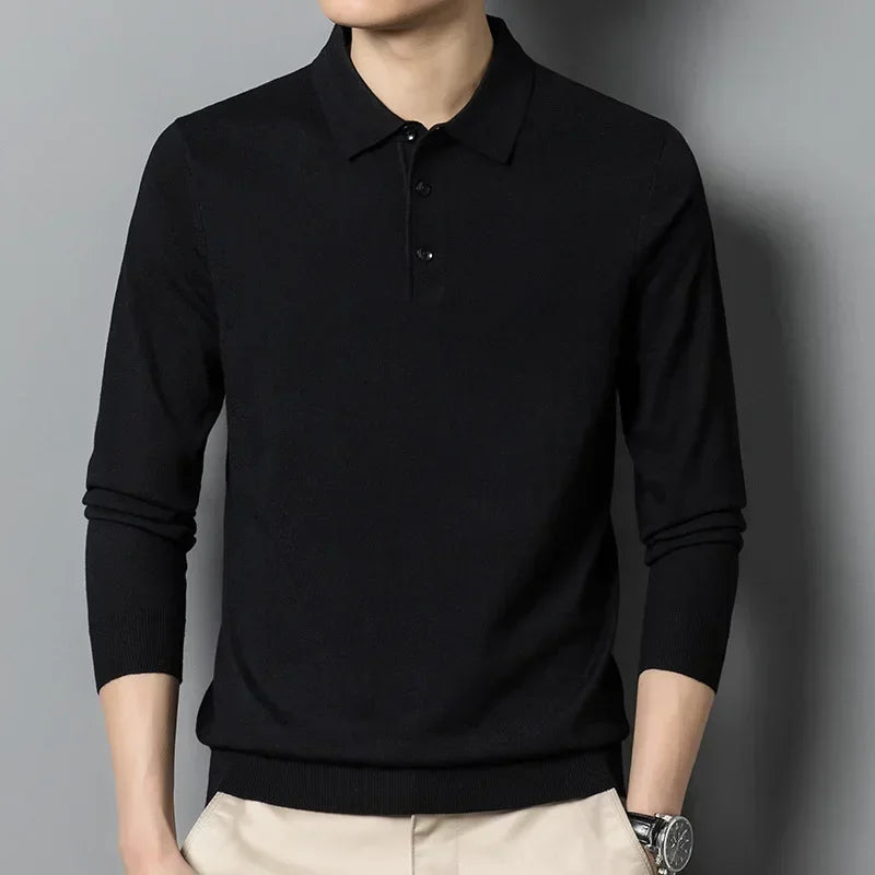 Polo Arthur™ em Malha Nobre com Botões Elegantes / Um Ícone Casual com Toque de Sofisticação