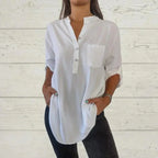 [COMPRE 1 E LEVE 2] Blusinha Salafiori™ com Caimento Solto e Detalhes em Strass Reluzente / Sofisticação e Conforto que Encantam!