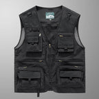Colete Americano Maverick™ com Visual Tático Urbano e Multi-Bolsos /O Equilíbrio Entre Funcionalidade, Estilo e Presença Masculina.