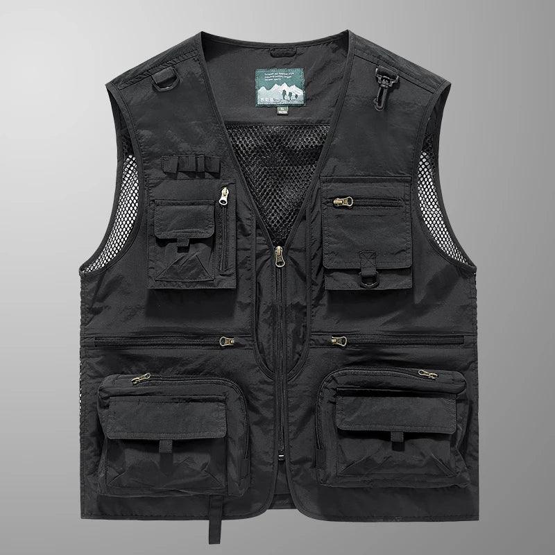 Colete Americano Maverick™ com Visual Tático Urbano e Multi-Bolsos /O Equilíbrio Entre Funcionalidade, Estilo e Presença Masculina.