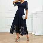 Vestido Celira™ com Design Floral Sofisticado