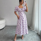 Vestido Camponesa Europeia™ em Algodão com Corte Evasê / Um Toque de Encanto para Iluminar Seus Dias e Noites!