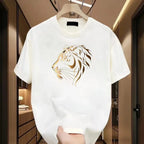 Camiseta Varkon™ com Estampa Tigre Gold e Visual Premium